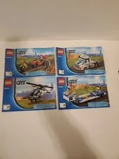 LEGO City 60049  Helicopter Transporter INSTRUCTION MANUALS ONLY Books 1 2 3 4