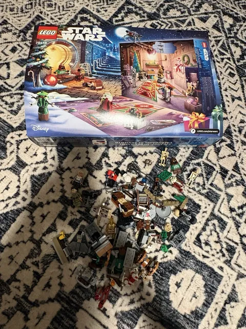 LEGO Star Wars 75418 Advent Calendar Set - Box, Minifigures & Pieces -incomplete