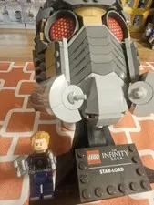 LEGO Marvel Super Heroes Star-Lord's Helmet 76251 w Minifig ADDED to Display
