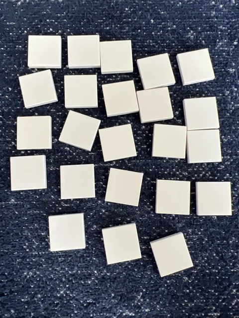 LEGO 3068 White Tile 2 x 2 Bulk 23 Pieces