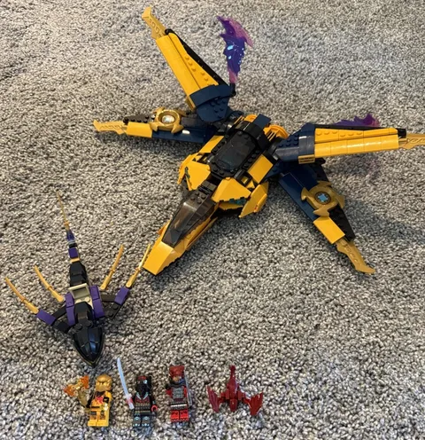 LEGO NINJAGO Dragons Rising 71833 Ras & Arin Super Storm Jet 510pc