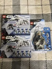 Star Wars Lego Snow Trooper Battle Pack And Rebels Lot Of 3