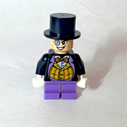 LEGO Batman II DC Super Heroes Penguin Minifigure Top Hat Monocle Excellent