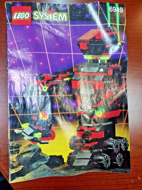 LEGO 6949 Spyrius Robo-Guardian Instruction Manual Booklet Only 1994 Vintage
