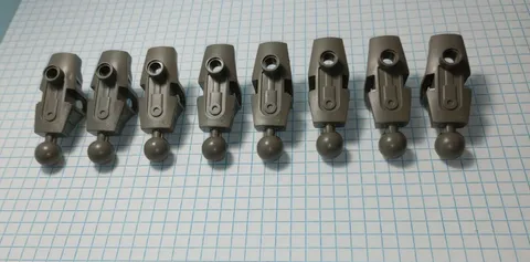 8 Lego part 44148 Bionicle Rahkshi type Leg Upper Section Dark Gray Retired pcs