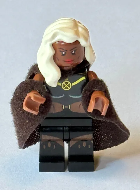 LEGO Storm Minifigure Black Outfit w/ White Hair & Cape