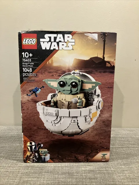 LEGO Star Wars Grogu with Hover Pram 75403 1048pcs Set Box Stand Plate