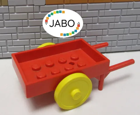 (E5/28) LEGO Fabuland fabad6c01 Wheelbarrow Red 3784
