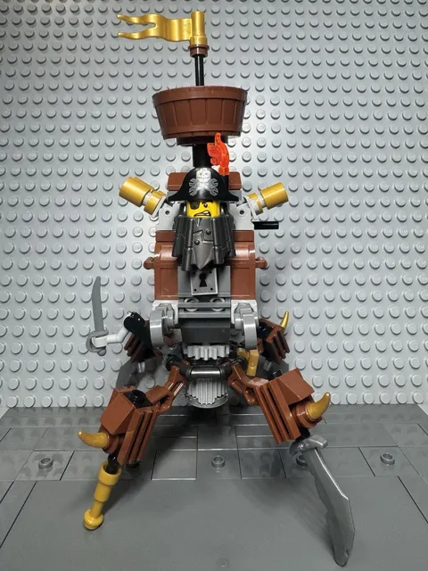 LEGO The LEGO Movie 2 Battle MetalBeard Mech Incomplete ( 70836 )