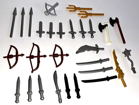 LEGO Castle / Lord of the Rings Weapons Bundle Knights Orc Battle Pack Genuine LEGO