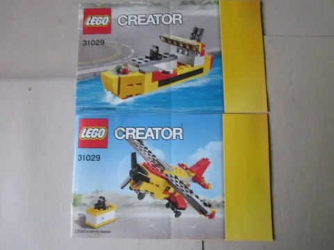 LEGO Creator Building Instructions Instruction 31029 Two Pieces Airplane Ship