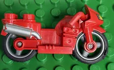 Lego Duplo Motorcycle red in 5681 & 45006