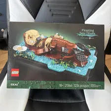 LEGO Ideas Floating Sea Otters 21366 1234 pcs 18+ Complete Set