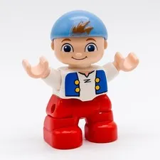 LEGO DUPLO Boy Figure Cubby Jake Neverland Pirates Disney 47205pb027