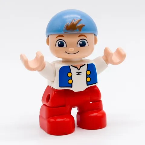 LEGO DUPLO Boy Figure Cubby Jake Neverland Pirates Disney 47205pb027