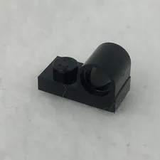 LEGO 11458 Black Plate, Modified 1 x 2 with Pin Hole on Top (x1)