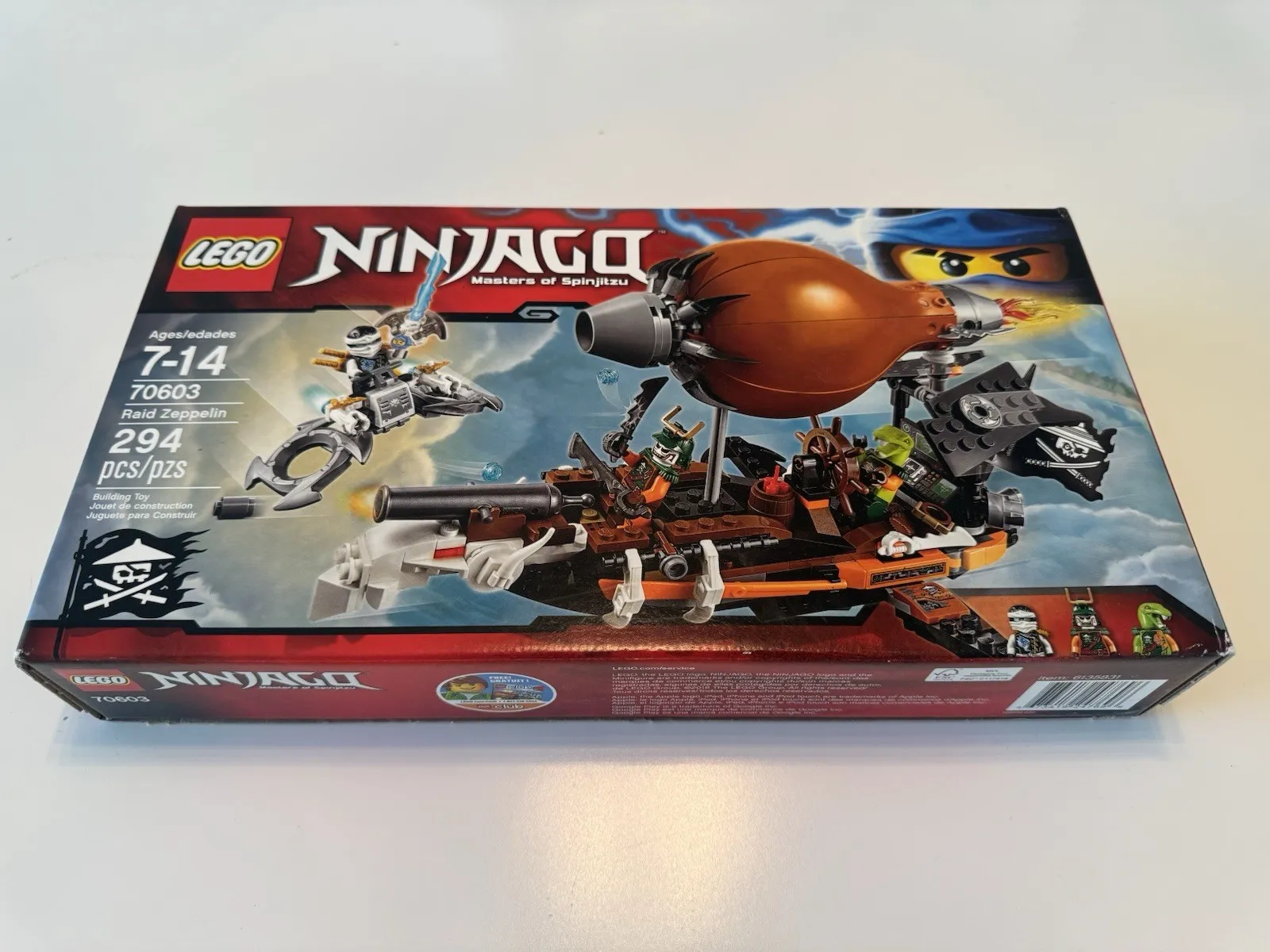 Lego Raid Zeppelin 70603 Ninjago Brand New Sealed Set 294 Pieces