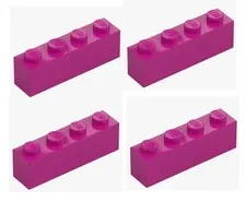 LEGO ® 4x brick 1x4 bright Reddish violet magenta 3010 6056373 brick brick New