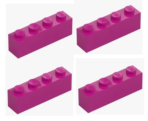 LEGO ® 4x brick 1x4 bright Reddish violet magenta 3010 6056373 brick brick New