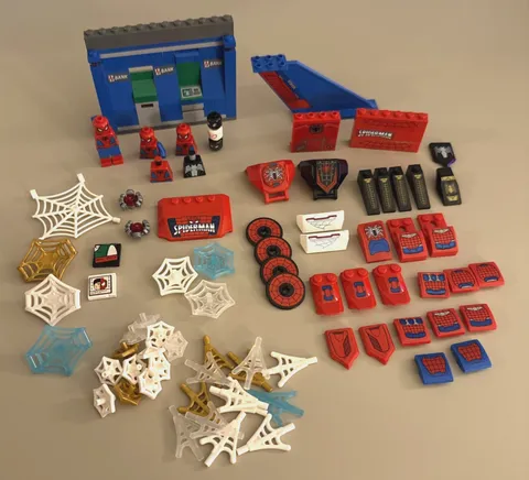 LEGO Spider-Man Minifigure Parts, Web, Accessory & Pieces Lot Superhero Marvel