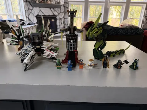 LEGO NINJAGO 9450 Epic Dragon Battle No Instructions No Box Missing 1 Piece Read