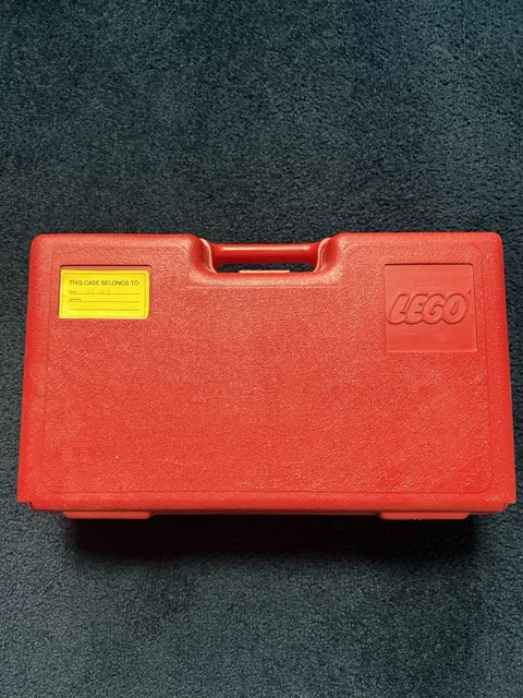 Lego Storage Carry Case Container Approximately 16”x 10” Vintage 80’s Red