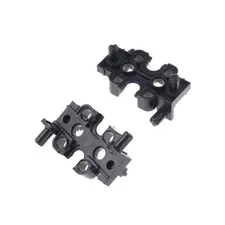 2x LEGO Technic Gear Holder Half Black Rectangular 4119353 32167