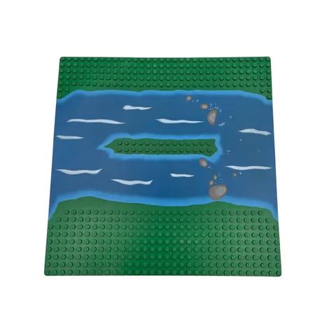 Lego® Street Base Plate Pad 32x32 GREEN River with Island Nature Landscape