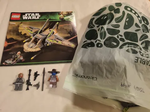 VINTAGE STAR WARS LEGO #75024 HH-87 STARHOPPER w/ INSTRUCTIONS & MINIFIGS *READ*