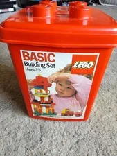 LEGO 1613 Basic Building Set Red Bucket 1987 