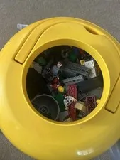 Bulk Lot  9 Pounds Of Lego Yellow Face LEGO Head  Storage Container Minifigures