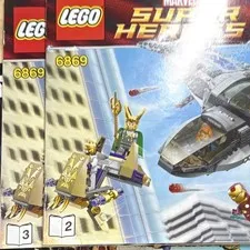 LEGO Super Heroes 6869 Illustrated Instruction Manual Booklet, Set 6869