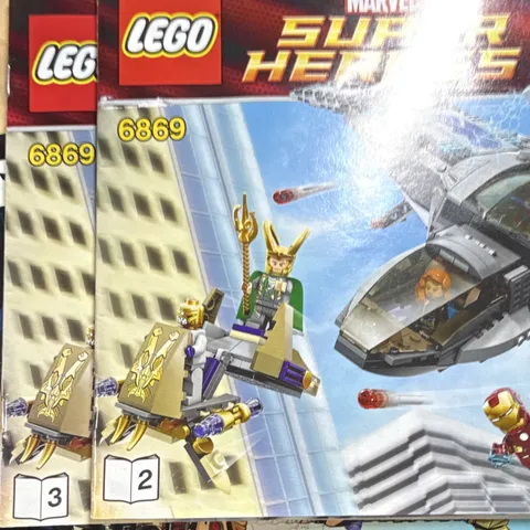 LEGO Super Heroes 6869 Illustrated Instruction Manual Booklet, Set 6869