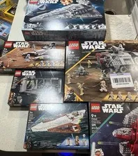 Lego Star Wars Lot of Sealed Sets 75362 75337 75342 75324 75333 75394 x6 Ships