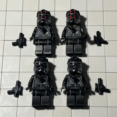 Lego Star Wars First Order Tie Pilot Minifigure (Red Stripes) 75179 sw0860 F5 67