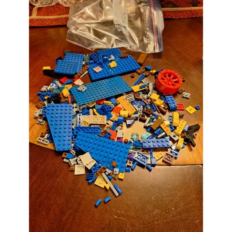 LEGO Bulk Lot 8 oz Mixed Bricks Plates Specialty Pieces Blue Yellow Red White