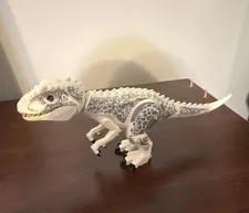 LEGO Jurassic World Indominus Rex Dinosaur Figure, Printed, White/Gray