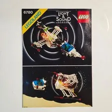 LEGO 6780 XT-Starship Instruction Manual Vintage 1986 Legoland Space Light Sound