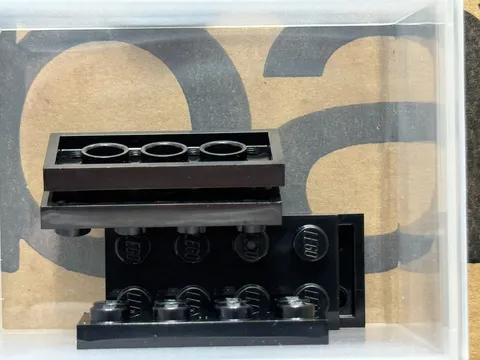 LEGO Parts - Black Plate 2 x 4 - No 3020 - QTY 5