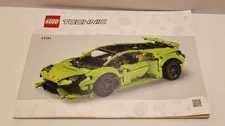 Lego Technic 42161 Manual Book Only Lamborghini Huracan