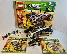 LEGO NINJAGO 9449 Ultra Sonic Raider 622 pcs 2-in-1 complete w/ box, manuals