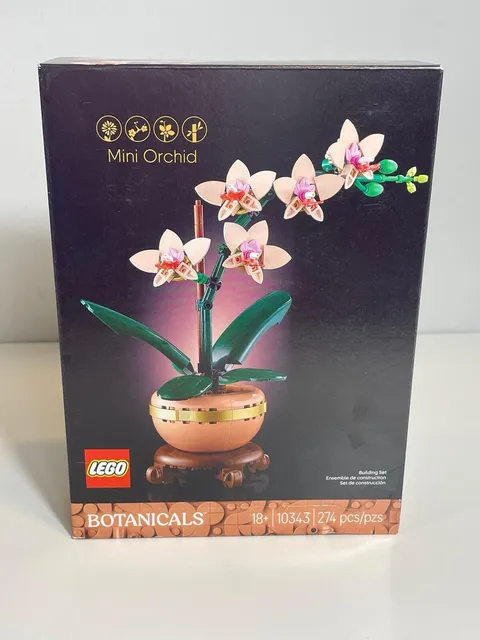 LEGO Botanicals Mini Orchid Set 10343 NEW Sealed 274 Pieces 18+ Flower Display