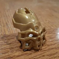 LEGO BIONICLE Gold Plastic Spider Mask / Helmet Piece