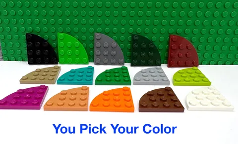 LEGO 4x4 Rounded Corner Plate "You Pick Your Color and Qty" NEW