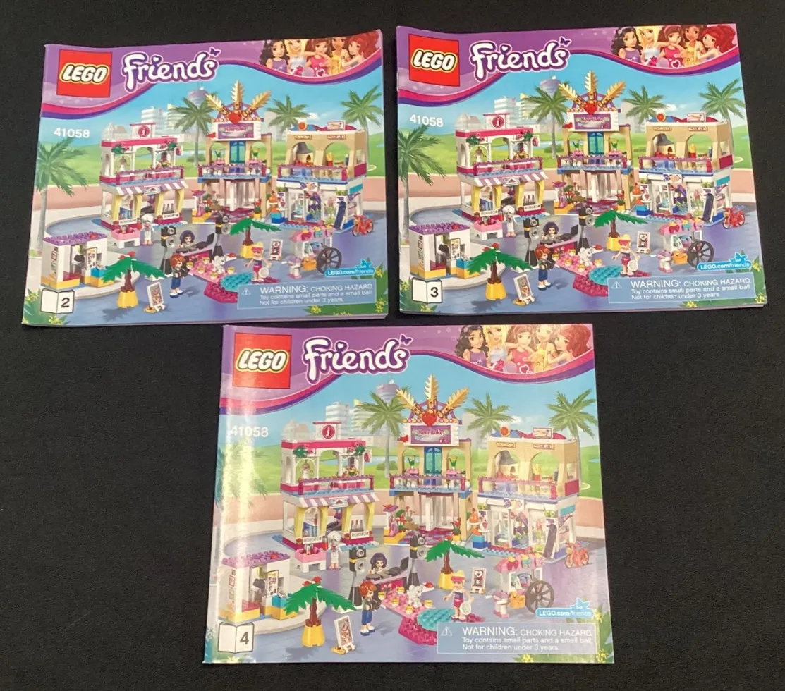 Lego Friends Instruction Manual 2 3 4 Set 41058 Heartlake Shopping Mall 2014