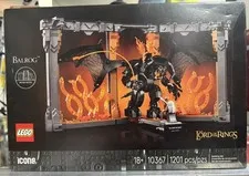 LEGO Icons (10367) - The Lord of the Rings: Balrog Book Nook - 1201pc Set...NEW!