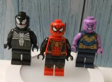 LEGO MINI FIGURES Marvel Super Heroes Venom, Thanos, Spider-man 2014-2023