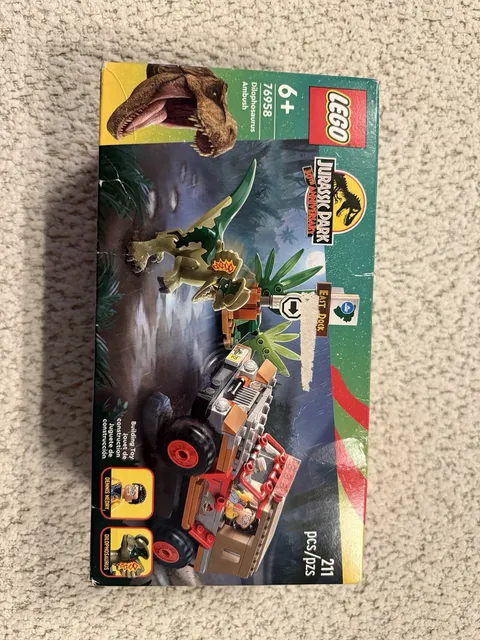 Brand New Retired Lego Jurassic Park Dilophosaurus Ambush Set (#76958)