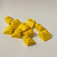 Lego 3039 Yellow Replacement Add-on Pieces Parts Lot of 10