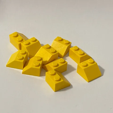 Lego 3039 Yellow Replacement Add-on Pieces Parts Lot of 10